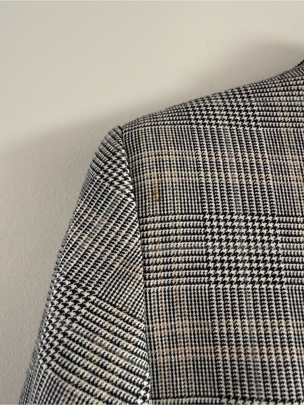 Aritzia Babaton “Trent” Grey Brown Plaid Trench Coat Size 0 - Picture 10 of 11